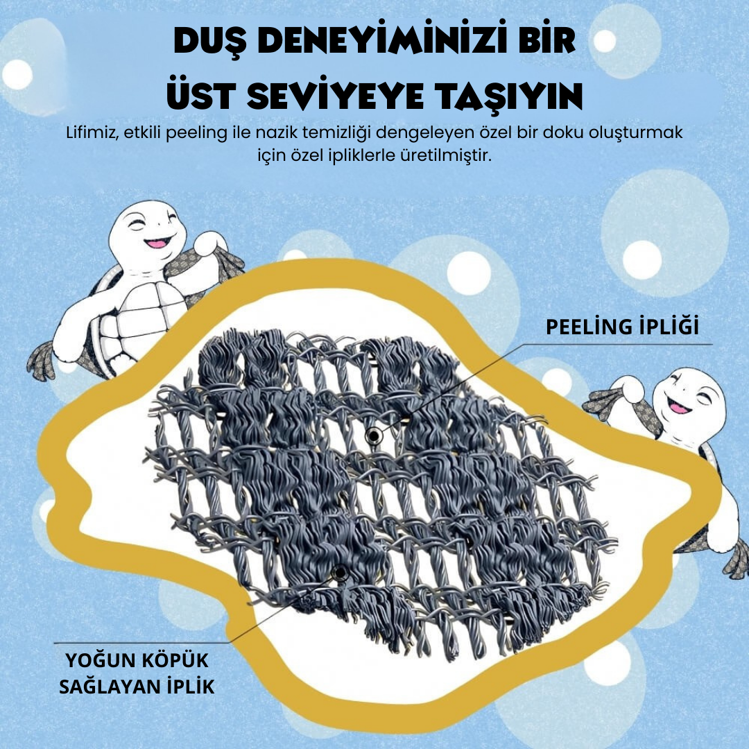 Rahatlif Antibakteriyel Peeling Duş Lifi