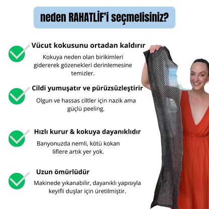 Rahatlif Antibakteriyel Peeling Duş Lifi